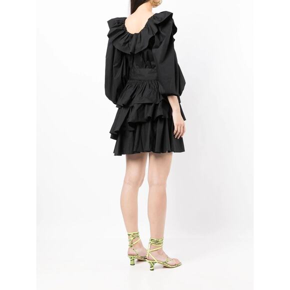 Ulla Johnson Giselle Dress in noir black NWT size 2 no belt - Picture 11 of 11